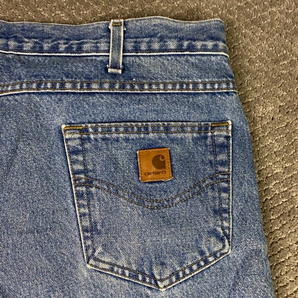 Carhartt B155 DST Relaxed Fit Fleece Lined Jeans Mens 42x32 Measures 41 x 31.5 - Picture 5 of 13